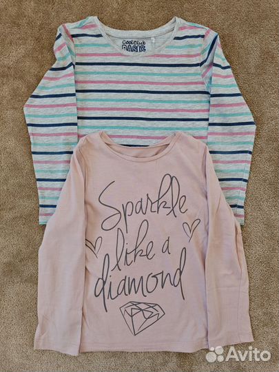 Лонгсливы Mothercare и Cool Club на 116-122 см