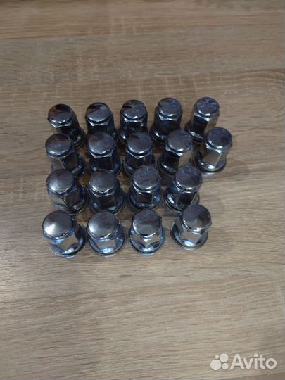 Гайка колесная 14Х1.5Х47 с пресс-шайба сталь хром