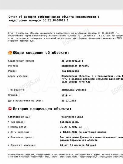 Участок 22,3 сот. (СНТ, ДНП)