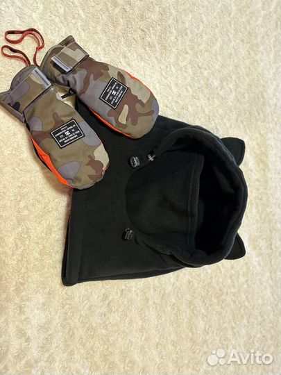 Варежки dc / балаклава капюшон