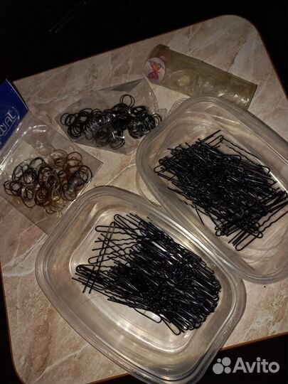 Шпильки, невидимки, бублики для причесок