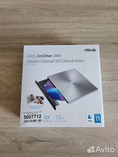 Привод DVD-RW asus ZenDrive U8M