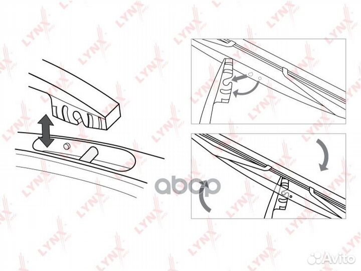 Щетка стеклоочистителя задняя 400мм зад LR4