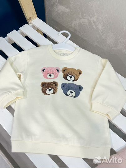 Комплект для девочки hm 80 кофта с начесом