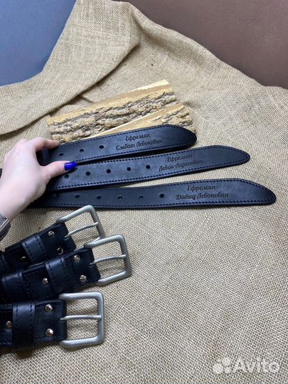 Ремень из натуральной кожи (ручная работа)