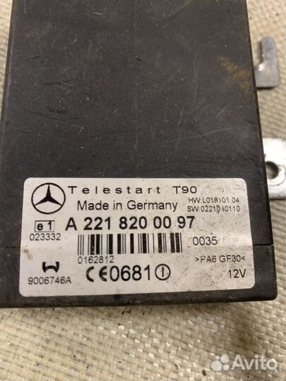 Блок управления webasto Mercedes Benz W221