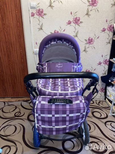 Коляска 2 в 1 сиреневая