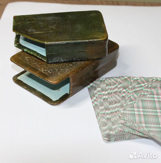 Футляр для игральных карт натуральная кожа СССР