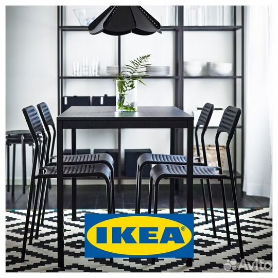 Стул универсальный adde черный IKEA