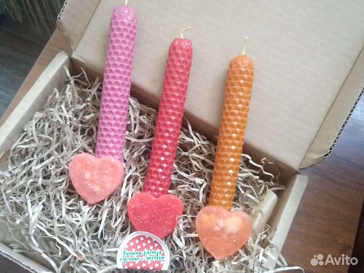 Свеча восковая вощеная