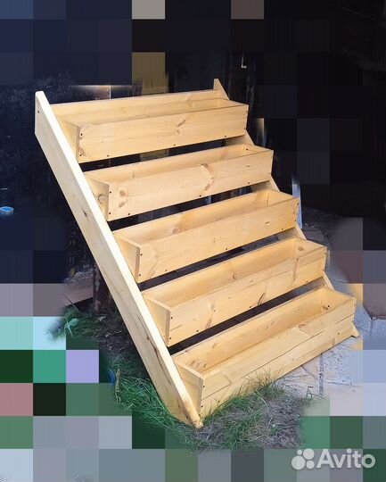 Кашпо садовое деревянное