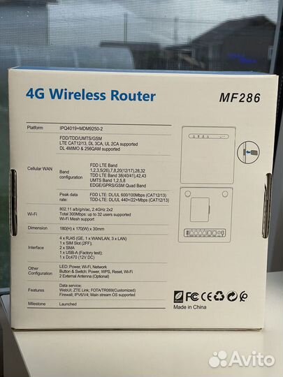 WiFi роутер и модем ZTE MF286D cat. 12