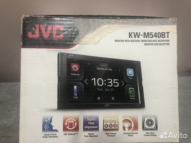 Магнитолы JVC 1 Дин сенсорная