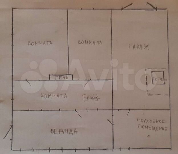 Дача 90 м² на участке 24 сот.