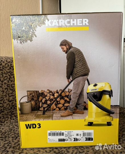 Пылесос Karcher WD 3 новый