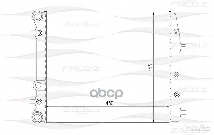 Радиатор skoda Fabia 99-VW Fox/Polo 01- KK018