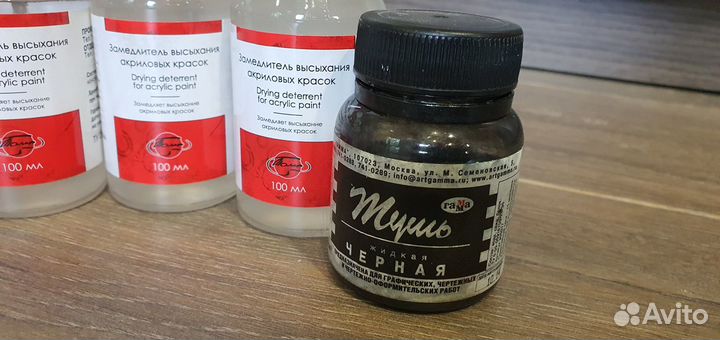 Краска акриловая разбавитель замедлитель