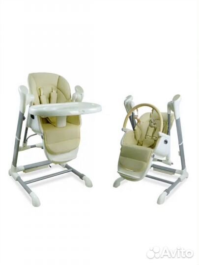 Стул для кормления/шезлонг/качели 3в1