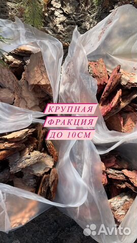 Кора мульча сосны, листвиницы