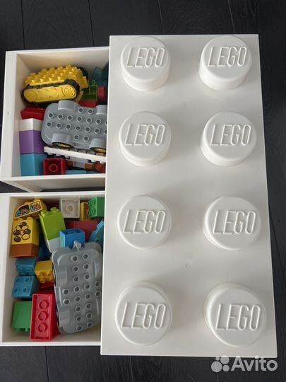 Lego ящик 50х25х18, с lego duplo оригинал