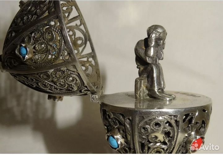 Пасхальное яйцо (1873г., серебро)