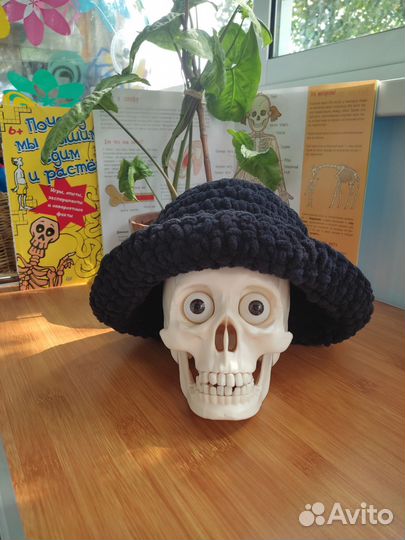 Панама очень тёплая демисезонная ручная работы