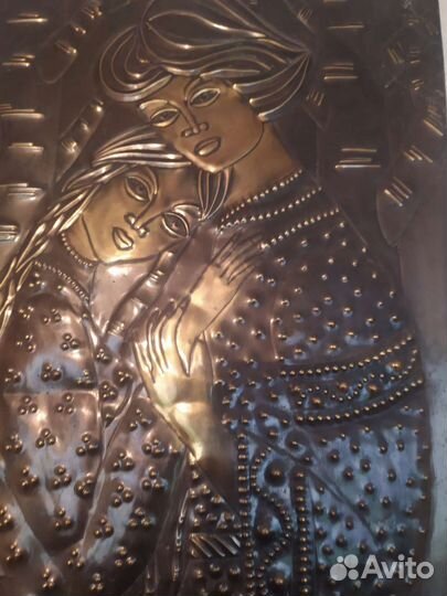 Картина медная чеканка СССР