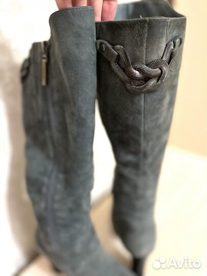 Сапоги зимние натуральная замша