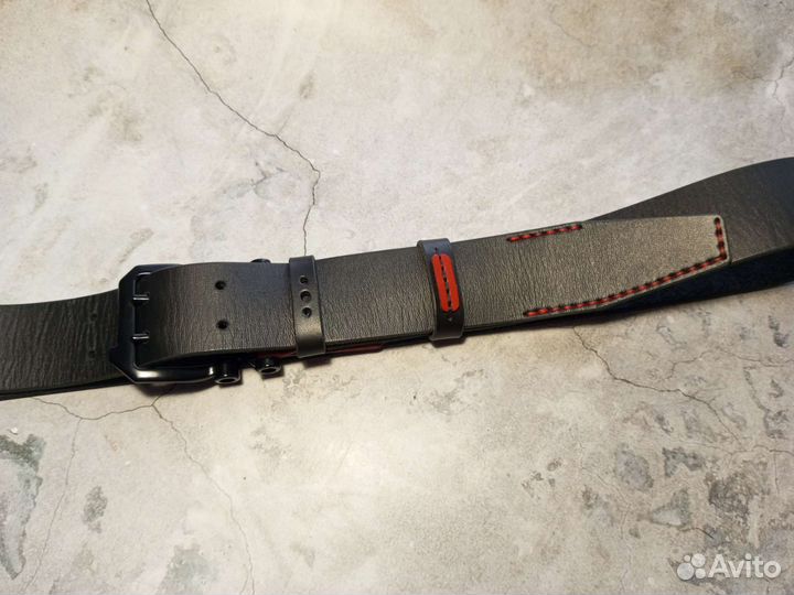 Ремень кожаный ручной работы