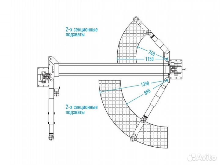 Подъемник 2х стоечный Nordberg N4121A-4T 220В