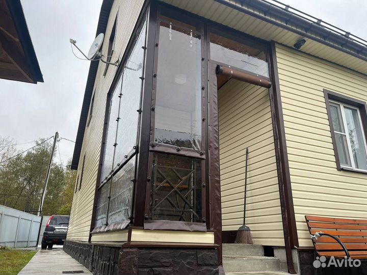 Мягкие окна для беседки