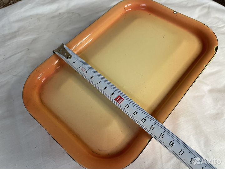 Эмалированная баночка с крышкой СССР