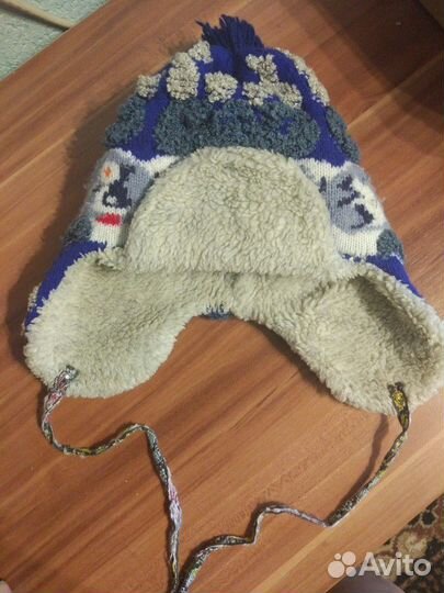 Зимняя шапка детская, на 1-3 года