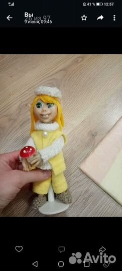 Куколка из полимерной глины, ручной работы