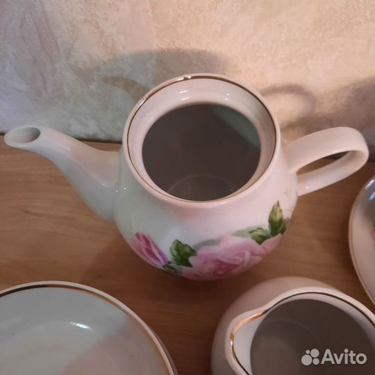 Чайный сервиз,Дулево. Розы