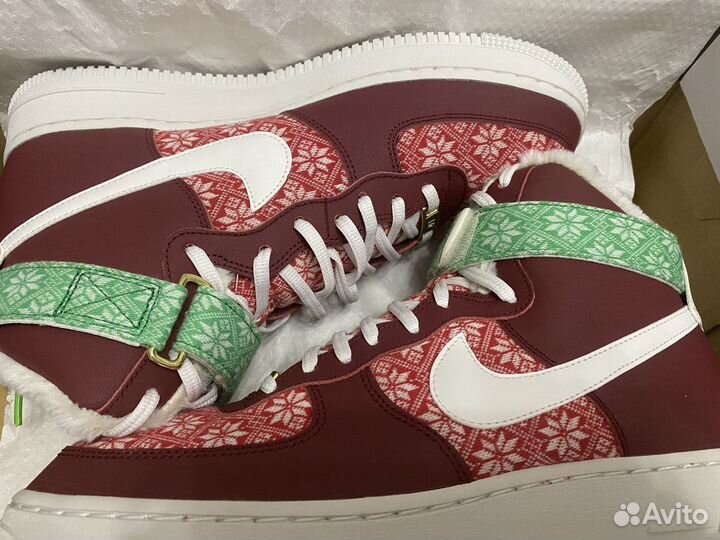 Nike air force 1 high ugly sweater 42