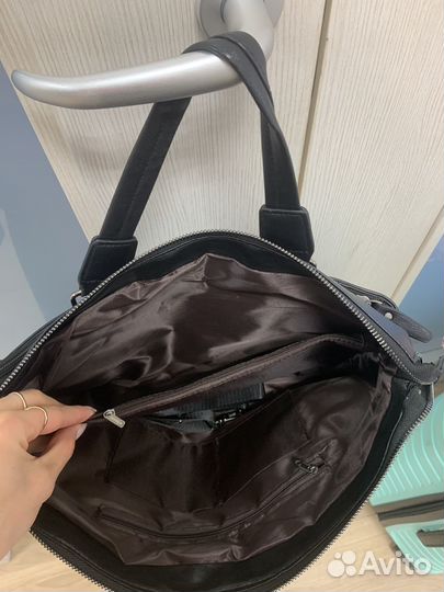 Сумка портфель мужская натуральная кожа