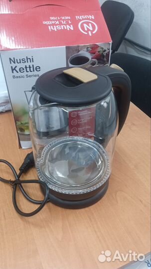 Чайник электрический стекло 1.8 литров