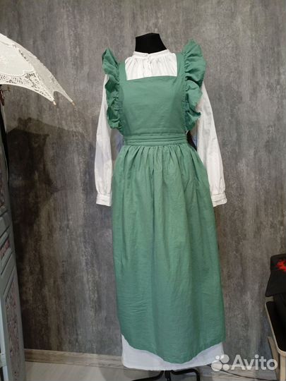 Сарафан с рюшами винтажный ретро