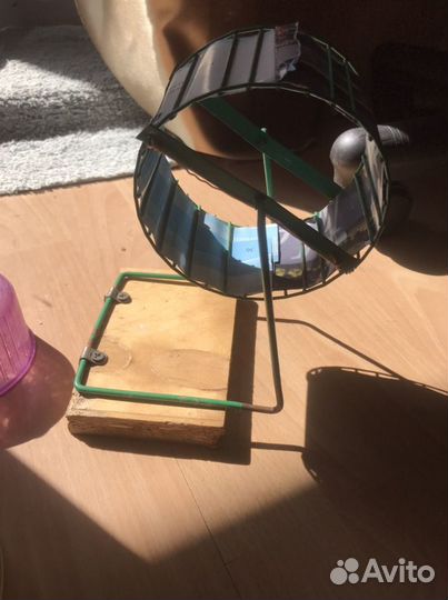 Домик и колесо для сирийских хомяка