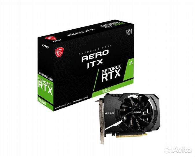 Видеокарта MSI GeForce RTX 3050 aero ITX 8G OC