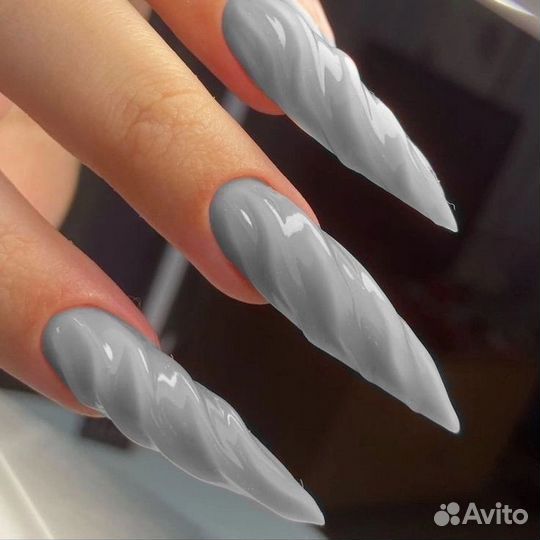 Маникюр гель лак наращивание