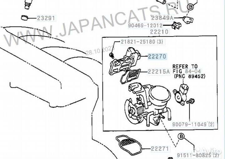 Новый 22270-28010 кхх на бдз для Тoyota