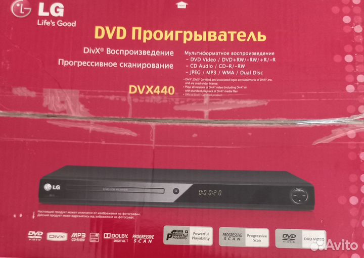 D VD проигрыватель LG DVX440