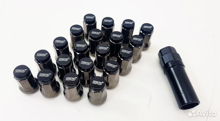 Гайки STI Racing Nuts M12x1.25 (Черный)