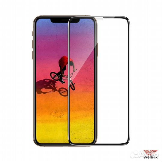 Защитное 5D стекло для Apple iPhone XS Max черное