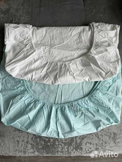 Простынь на резинке IKEA для детской кроватки