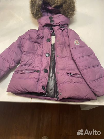 Пуховик для девочки 6 лет Moncler