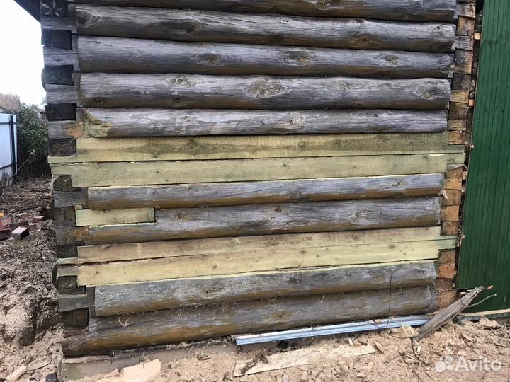 Замена бруса