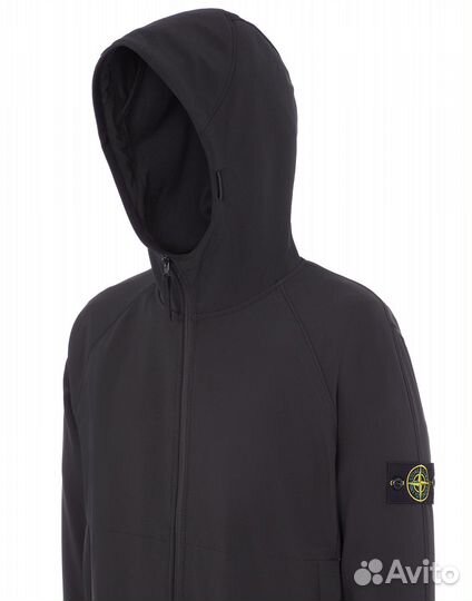 Куртка stone island light soft shell-R black